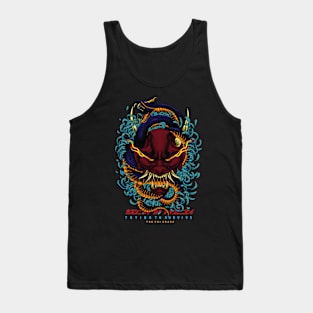 Oni mask and snake japanese Tank Top